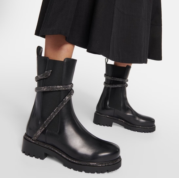 Rene Caovilla cleo biker boots 40 - Picture 2 of 7